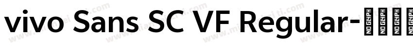 vivo Sans SC VF Regular字体转换